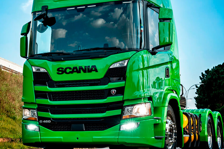 Aluguel de Caminhão a Gás e Biometano Scania
