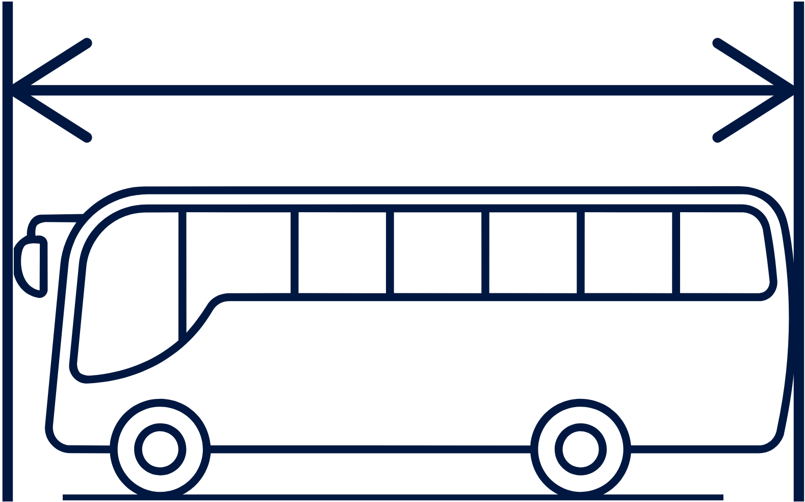 imagem dimensão ônibus